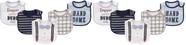 Little Treasure Baby Cotton Bibs Dapper Bow, pacote com 2