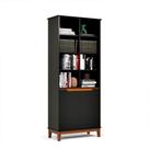 Livreiro EJ Flow 2 Portas 6 Prateleiras com Pés Madeira Livreiro EJ Flow 2 Portas 6 Prateleiras com Pés Madeira