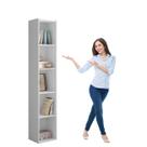 Livreiro Estante com Prateleiras Janaína Branco - AJL Móveis