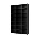 Livreiro Multiuso 18 Prateleiras Preto Montenegro Casa Mobilia