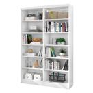 Livreiro Multiuso Branco Kit com 2 - FdECOR