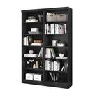 Livreiro Multiuso Preto Fosco Kit com 2 - FdECOR
