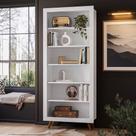 Livreiro Retrô 4430 Branco Brilho - Qmovi Livreiro Retrô 4430 Branco Brilho - Qmovi