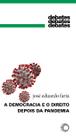 Livro - A Democracia e o Direito Depois da Pandemia
