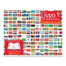 Livro - Bandeiras do mundo: Livro com quebra-cabeça