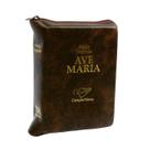 Livro Bíblia Ave Maria de Bolso com Zípper