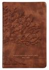 Livro - Bíblia Bilíngue NVI/NIV, Português/Inglês, Capa luxo caramelo, Leitura Perfeita