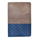 Livro - Bíblia de Estudo Integrada NVI, Capa luxo azul e grafite – Uma perspectiva em ordem cronológica das Escrituras