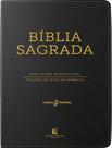 Livro - Bíblia NVI, Capa luxo preta, Letras de Jesus em vermelho, Índice de dedo, Leitura Perfeita