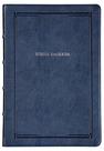 Livro - Bíblia NVI Slim, Letra Grande, Capa luxo azul, Barroca, Leitura Perfeita
