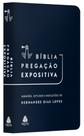 Livro - Bíblia Pregação Expositiva | RA | PU luxo azul escuro
