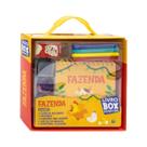 Livro-Box Desenhos e Atividades C/ Canetas E Acess. - FAZENDA - Todolivro