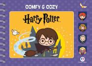 Livro Caderno de Colorir Comfy and Cozy Harry Potter 96 Páginas Ilustrações Papel de Alta Gramatura Estilo Bobbie Goods