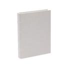 Livro-caixa em mdf com revestimento em linho off white mart