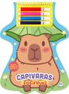 Livro - Capivaras Fofinhas com Adesivos e Canetinhas