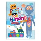 Livro Cartilha Corpo Humano Ciências + De 100 Adesivos Aprender, Brincar e Colorir 32 Páginas Tilibra