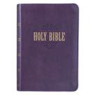 Livro: Christian Art Gifts KJV, Bíblia Sagrada, Impressão grande, roxo