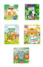 Livro - Coleção Infantil Bichinhos da Selva - Kit com 5 Livrinhos