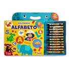 Livro Colorindo 30 desenhos para colorir C/12 Giz De Cera