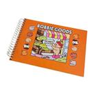 Livro Colorir Bobbie goods em espiral com 50 páginas capa dura com 1 folha de acetado para proteção das páginas