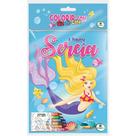 Livro - Colorir com Giz de Cera: A Pequena Sereia