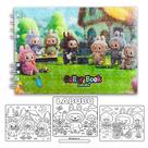 Livro Colorir Labubu Infantil 50 Folhas Desenhos Pintar Capa Dura
