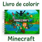 Livro Colorir Minecraft Infantil 50 Folhas Desenhos Pintar Capa Dura