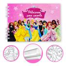 Livro Colorir Princesas Infantil 50 Folhas Desenhos Pintar Capa Dura Livro Colorir Princesas Infantil 50 Folhas Desenhos Pintar Capa Dura