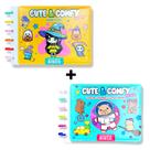 Livro - Combo Cute e Comfy Super Special - Kit com 02 Livros de Colorir Encadernação em Disco