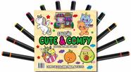 Livro - Cute & Comfy Coloring Book for Adults - Fofo e Aconchegante - Livro de Colorir Adulto