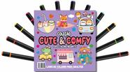 Livro - Cute & Comfy Coloring Book for Adults - Fofo e Aconchegante - Livro de Colorir Adulto