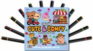 Livro - Cute & Comfy Coloring Book for Adults - Fofo e Aconchegante - Livro de Colorir Adulto