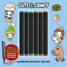 Livro - Cute & Comfy Coloring Book for Adults - Special Edition - Livro de Colorir Adulto Livro - Cute & Comfy Coloring Book for Adults - Special Edition - Livro de Colorir Adulto