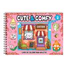Livro Cute & Comfy para Colorir Super Extra Edição 2 Bob Goods