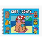 Livro - Cute & Comfy Série BIG - Capivaras - Livro de Colorir Adulto - Capa Dura Holográfica