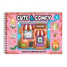 Livro - Cute & Comfy Super Extra - Livro de Colorir Adulto - Capa Dura Holográfica Livro - Cute & Comfy Super Extra - Livro de Colorir Adulto - Capa Dura Holográfica