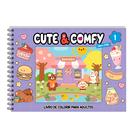 Livro - Cute & Comfy Super Extra - Livro de Colorir Adulto - Capa Dura Holográfica