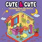Livro - Cute & Cute Coloring Book for Adults - Bold Easy - Livro de Colorir Adulto