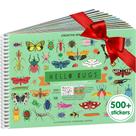 Livro de adesivos Cupkin Hello Bugs com mais de 500 adesivos para crianças de 2 a 8 anos
