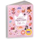 Livro de adesivos Cupkin World of Princesses com mais de 500 adesivos
