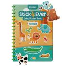 Livro de adesivos Jelly Stick4Ever à prova d'água para crianças com 50 adesivos
