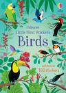 Livro de atividades com adesivos Usborne Little First Stickers Birds