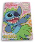 Livro de atividades e colorir LiloandStitch Here for The Music” 80 páginas