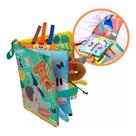 Livro De Atividades Jungle Sensoriais Para Bebe Texturas Cores - Buba
