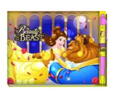 Livro de autógrafos Disney A Bela e a Fera Deluxe com caneta