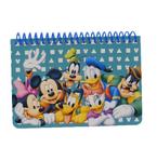 Livro de autógrafos Disney Mickey Mouse and Friends Spiral Teal