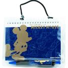 Livro de autógrafos Disney Mickey Mouse azul dourado com caneta Livro de autógrafos Disney Mickey Mouse azul dourado com caneta