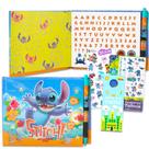 Livro de autógrafos Disney Stitch para crianças com caneta, adesivos e muito mais