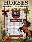 Livro de Caça-Palavras sobre Cavalos Majosta com 100 Puzzles