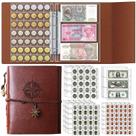 Livro de coleção de moedas Ettonsun 386 bolsos para moedas e 12 mangas